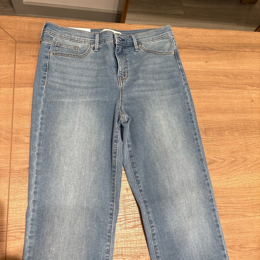 Ella Moss Light Blue Straight Leg Pants